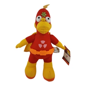 The Simpsons 2005 Homer Radioactive Man Plush Stuffy Red Yellow w/ Tag 10" - Picture 1 of 8