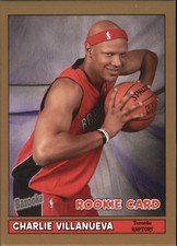 2005-06 Bazooka Gold Toronto Raptors Basketball Card #205 Charlie Villanueva
