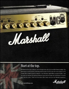 Jim Marshall MG 15FX MG4 Series amplifier advertisement 2010 amp ad print - Picture 1 of 3