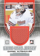 2013-14 ITG Between the Pipes Hockey Jersey Silver #GUM-10 Daniel Altshuller