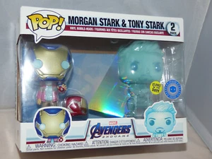 Funko Pop! Vinyl Figure - Marvel 2-Pack - Morgan & Tony Stark - Pop in a Box Exc - Picture 1 of 9