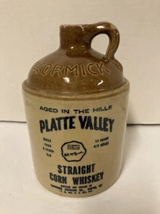 Vintage McCormick Platte Valley Straight Corn Whiskey Crock Krug USA 11-D16 168-1973 - Bild 1 von 6