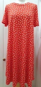 Kim & Co Kleid Jersey Swing Dress Damen Papaya Ditsy Floral SMALL Neu - Bild 1 von 3