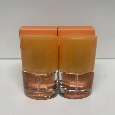 2 x Clinique Happy Perfume Spray .14 oz/4 ml cada viaje/mini - Nuevo sin caja Foto 1 de 3