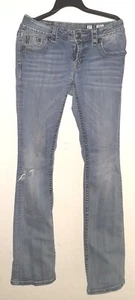 Miss Me Womens Mid-Rise Boot Jeans Size 27 (Inseam 34) - Picture 1 of 13