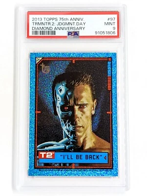 2013 Topps 75th Anniversary 97 Terminator 2 Diamond Anniversary /75 PSA 9 - Image 1 of 2