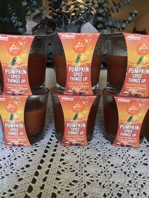 6 Glade Candles - Pumpkin Spice Things Up - Limited Edition - 3.4 oz/ea New - Image 1 of 4
