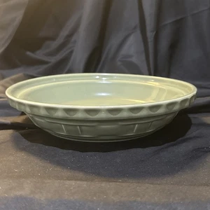 longaberger woven traditions pottery Sage 10 1/4 In Pie Plate - Picture 1 of 7