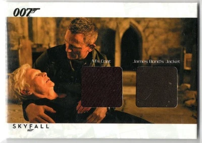 JAMES BOND AUTOGRAPHS & RELICS SCDC8 DANIEL CRAIG JUDI DENCH DUAL COSTUME 67/200 - Image 1 of 2