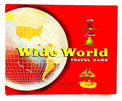 Vintage Wide World Travel Game - Parker Brothers 1957 Complete - Image 1 of 4