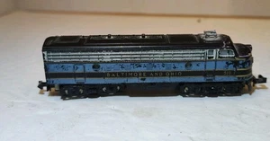 TRIX WESTERN GERMANY SCALA N F7 LOCOMOTIVA DIESEL BALTIMORA & OHIO 510 - Foto 1 di 15