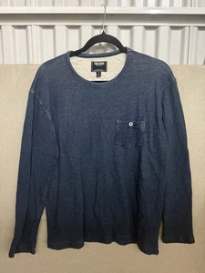 Todd Snyder Shirt Langarm Jeansblau Herren Large Pocket Tee - Bild 1 von 7