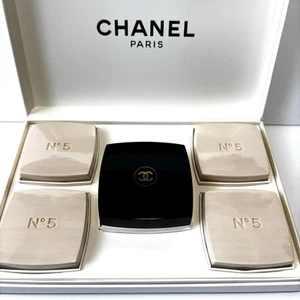 "UNUSED" CHANEL No 5 Perfumed Soaps 75 g x5 + Soap Case Set N°5 No.5 - Picture 1 of 9