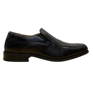 Joseph Abboud Men’s Black Genuine Leather Slip-On Dress Shoes Size 9.5M - Picture 1 of 8