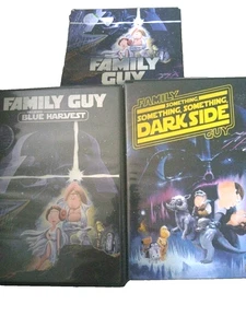 3 FAMILY GUY Star Wars DVDs BLUE HARVEST FAMILY SOMETHING SOMETHING DARKSIDE G - Picture 1 of 6