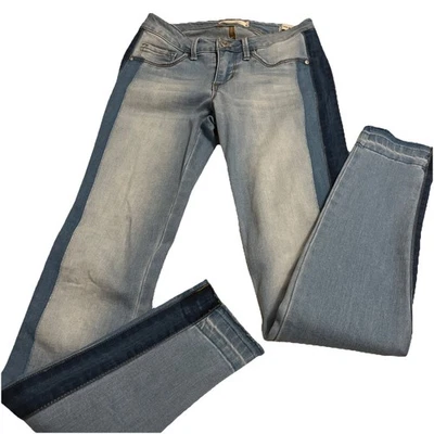 Jessica Simpson Kiss Me Super Skinny 24 Tri-Color Light Low Rise Jeans Women - Image 1 of 4