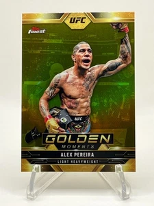 2025 Topps Finest UFC Alex Pereira Golden Moments - Foto 1 di 2