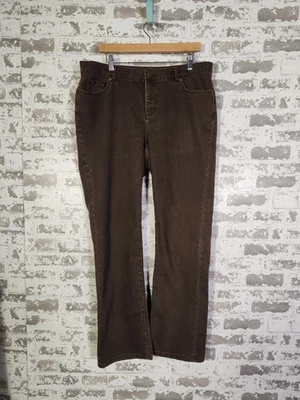Lauren Ralph Lauren Jeans Size 16 Brown Bootcut Vintage Denim - Image 1 of 4