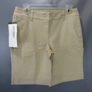 Jockey Person to Person Bermuda Shorts Khaki Toasted Beige Woven Size 4 NWT - Picture 1 of 8