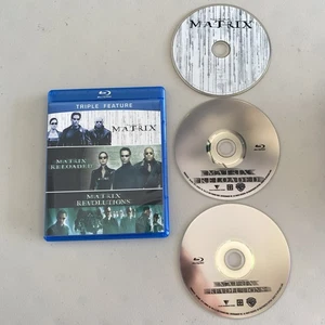 The Matrix Trilogy Triple Feature Collection (Blu-ray, 3-Disc Set) - Foto 1 di 8