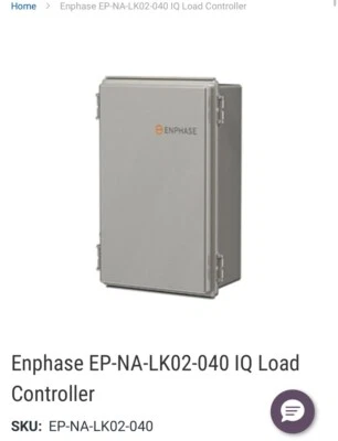 ENPHASE iQ Load Controller EP-NA-LK02-040 New In Box, alternative energy system