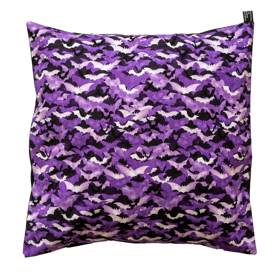 Halloween Bat Cushion Cover Case fits 18" x 18" Superhero Scatter Gothic Decor - Image 1 of 1