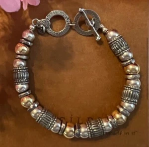 Silpada Sterling Silver & 14K GF Bead Bracelet B1223 - Picture 1 of 12