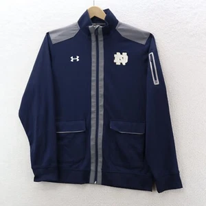 Under Armour Notre Dame Jacket Men's L Blue Fighting Irish Sportswear Football - Picture 1 of 13