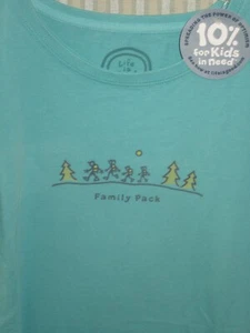 NWT LIFE IS GOOD WOMENS S/S CRUSHER.. FAMILY HIKE.... "FAMILY PACK..." (XXL) - Picture 1 of 6