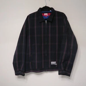 Supreme® JUNYA WATANABE COMME des GARÇONS MAN Navy Plaid Printed Work Jacket L - Picture 1 of 9