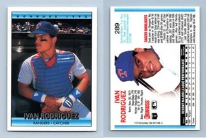 Ivan Rodriguez - Rangers #289 Donruss 1992 Baseball Trading Card - Picture 1 of 1