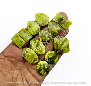 Natural Green Opal Pairs, Earings Pairs Stone Loose Gemstone Cabochon - Picture 1 of 9