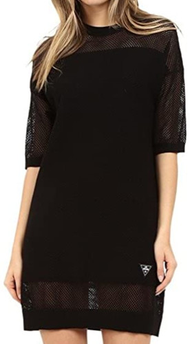 LOVE Moschino L6211 Abito da donna in rete nera taglia EUR 42