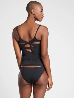 Camiseta Tankini Entrelazada ATHLETA 34 B/C S 4/6 Negra Nueva Minorista $84 Foto 1 de 4