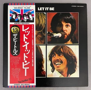 THE BEATLES 'LET IT BE' 1976 JAPAN VINYL LP WITH OBI APPLE EAS-80561 EXCELLENT! - Picture 1 of 11