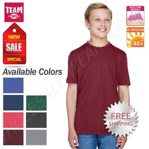 Team 365 T-Shirts Youth Sonic Heather Performance T-Shirt TT11HY - Picture 1 of 26