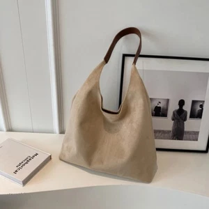 Bolso de Mano de Gamuza con Compartimentos Hobo Bolso Inclinado Bolsos de Mano Nuevo - Imagen 1 de 19