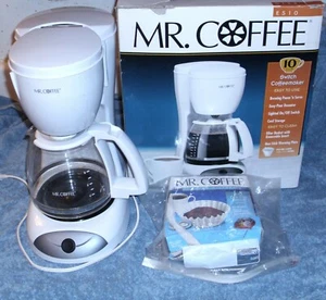 VINTAGE MR COFFEE ES10 10 CUP AUTOMATIC COFFEE MAKER SLIGHTLY USED -ORIGINAL BOX - Picture 1 of 2