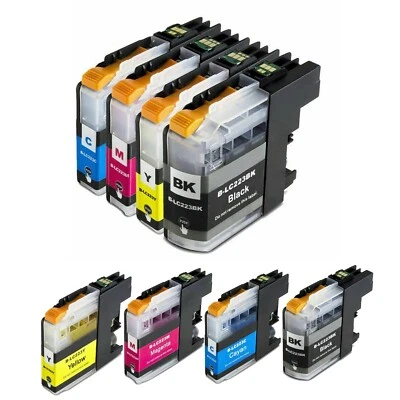 LC223 Non-OEM CMYK Ink Cartridges for Brother Printers DCP-J4120DW DCP-J562DW - Image 1 of 4