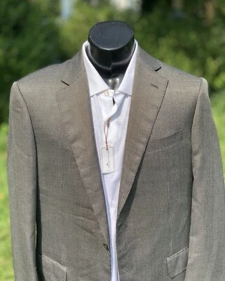 Blazer Abrigo Deportivo Pal Zileri Texturizado Chaqueta Informal 2 Botones Talla IT 54L 44L 🇮🇹 Foto 1 de 4