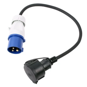 CEE Adapter Camping Stromadapter CEE Stecker auf Schuko Steckdose IP44 VDE 220V - Bild 1 von 4