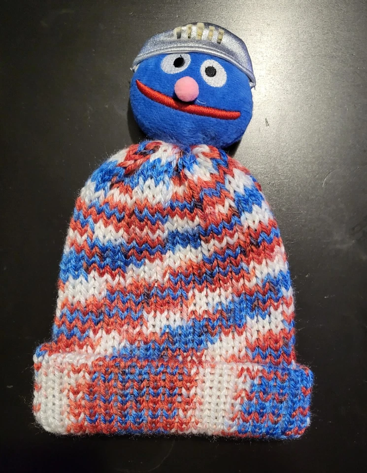 Sombrero de invierno tejido invierno calle sésamo casero "SUPER GROVER" Foto 1 de 1