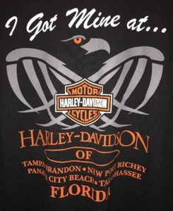 Erwachsene Medium - Harley Davidson Of Florida - T-Shirt Größe XL - Bild 1 von 4