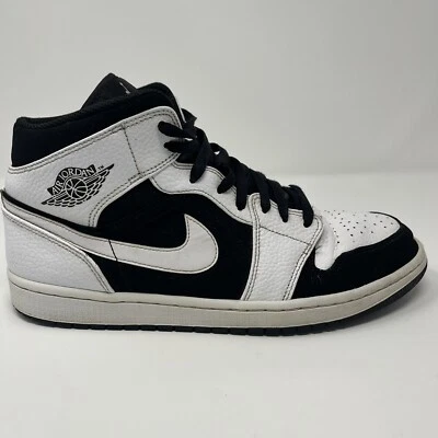 Talla 11.5 - Jordan 1 Retro Mid Tuxedo 2018 Blanco Negro LEER Foto 1 de 4