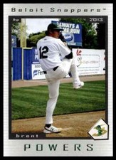 2013 Grandstand Beloit Snappers Brent Powers Beloit Snappers #NNO