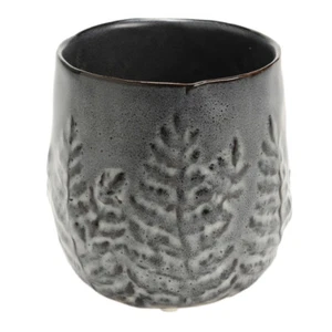 Grey Ceramic Flower Pot Cache - RYOKAN - Picture 1 of 1