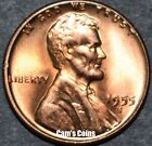 1955 S Lincoln Wheat Penny Gem Bu Mint Luster Red Uncirculated Cent