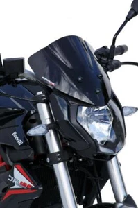 Ermax Sport Screen 26cm Black (Opaque) Benelli BN 125 2019-2022 - Picture 1 of 2