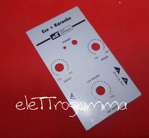 PANNELLO SERIGRAFATO per ECO-KARAOKE LX1564 NUOVA ELETTRONICA - Imagen 1 de 1