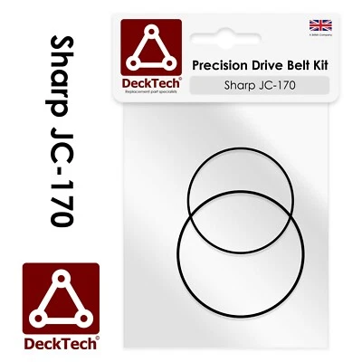 DeckTech™ Replacement Belts for Sharp Cassette Player JC-170 JC170 JC 170 Belt - Image 1 of 3